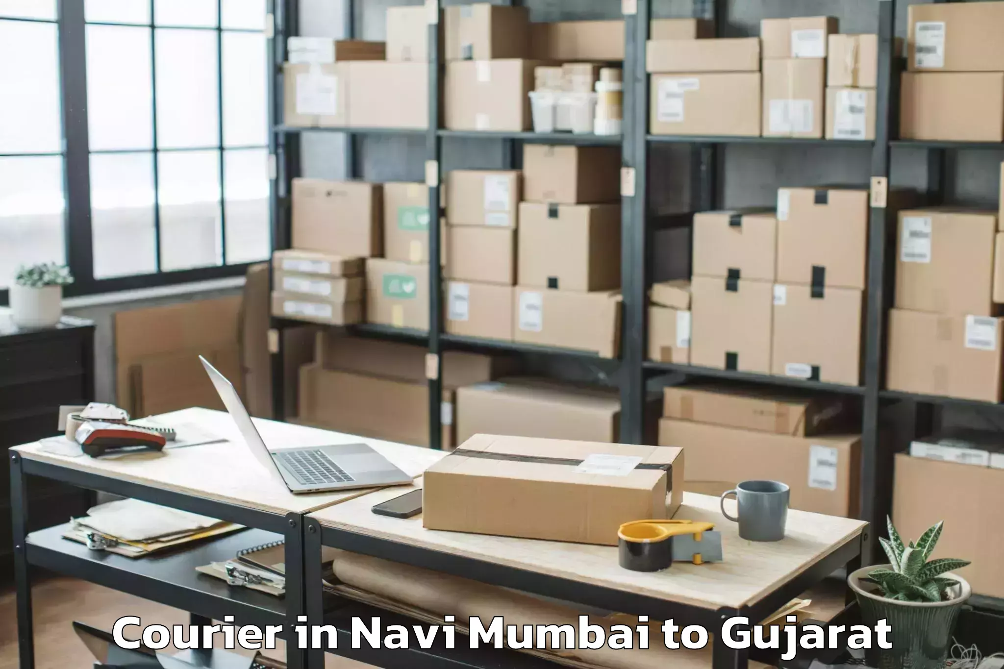 Navi Mumbai to Olpad Courier Booking